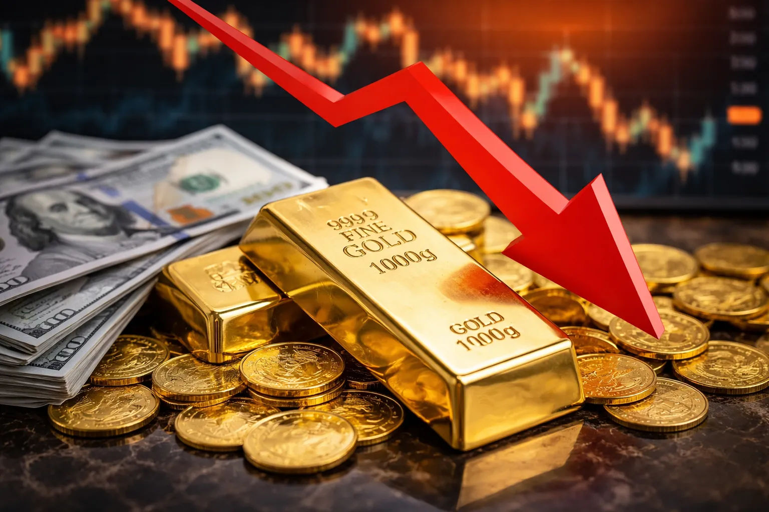 أسعار الذهب تنخفض بفعل قوة الدولار وترقب بيانات التضخم لتحديد الاتجاه المقبل